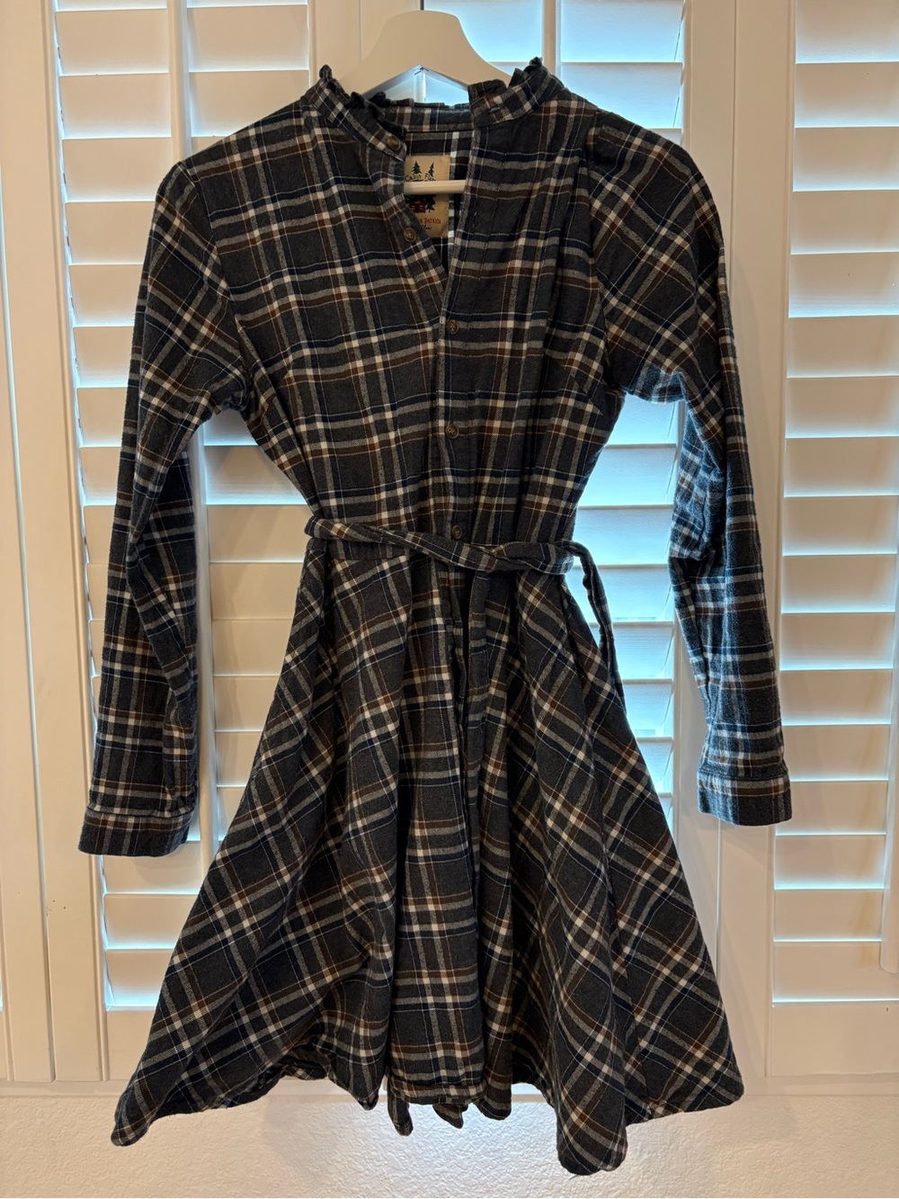 Keil James Patrick Grey Flannel Dress